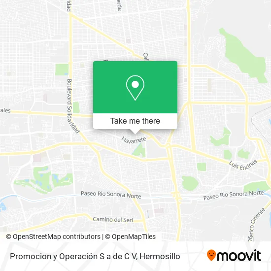 Promocion y Operación S a de C V map