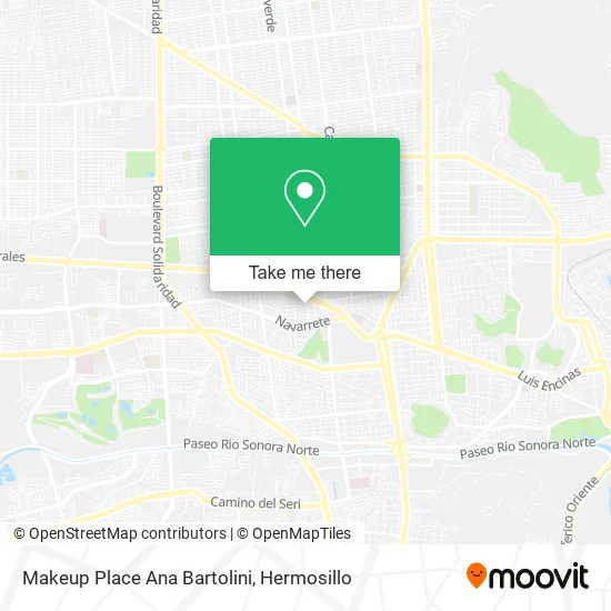 Makeup Place Ana Bartolini map