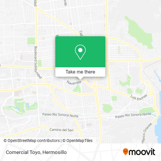 Mapa de Comercial Toyo