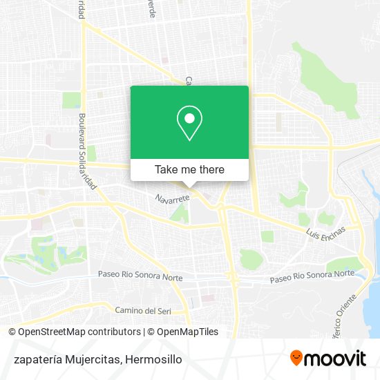 zapatería Mujercitas map
