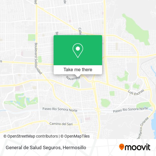 Mapa de General de Salud Seguros
