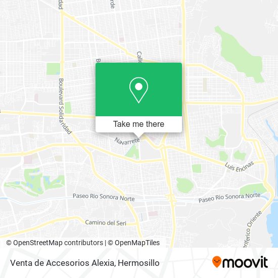 Venta de Accesorios Alexia map