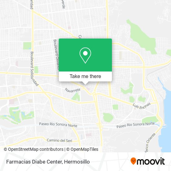 Farmacias Diabe Center map