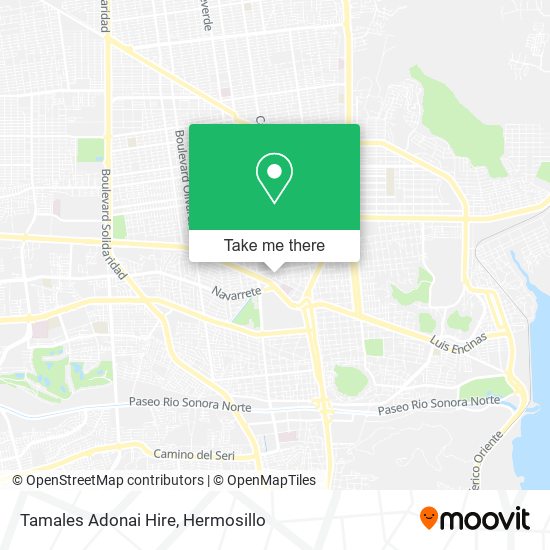 Tamales Adonai Hire map