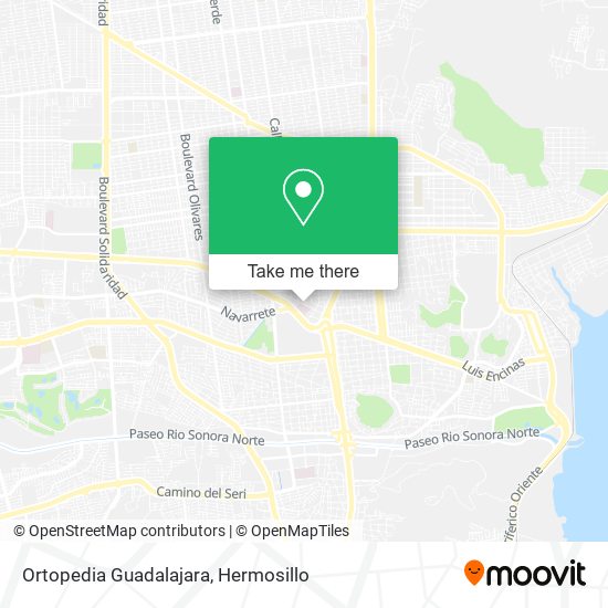 Ortopedia Guadalajara map