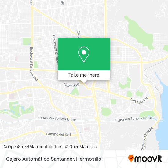 Cajero Automático Santander map