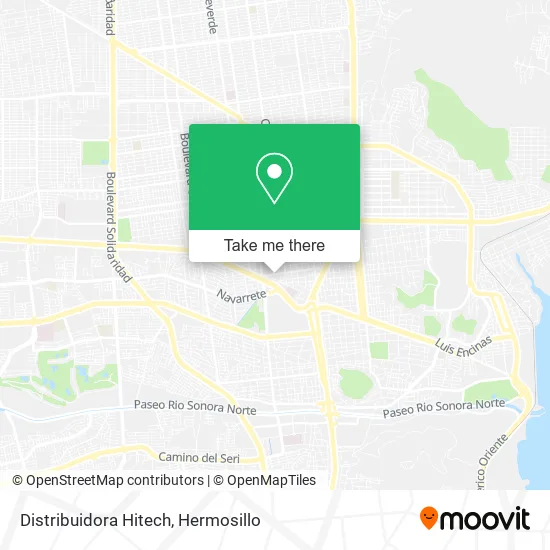 Distribuidora Hitech map