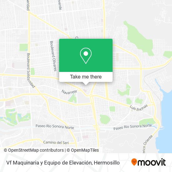 Vf Maquinaria y Equipo de Elevación map