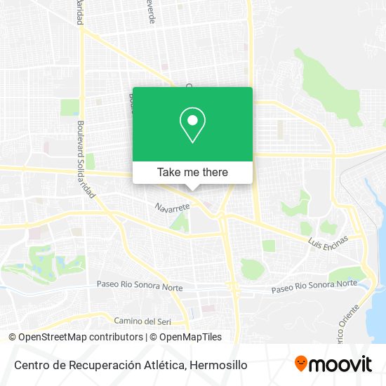 Centro de Recuperación Atlética map