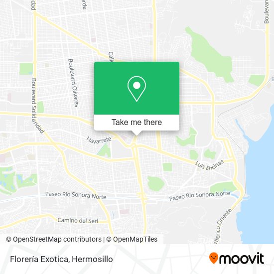 Florería Exotica map