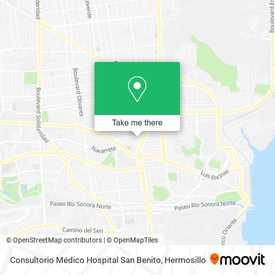 Mapa de Consultorio Médico Hospital San Benito