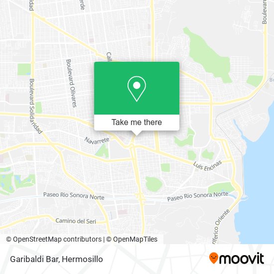 Mapa de Garibaldi Bar