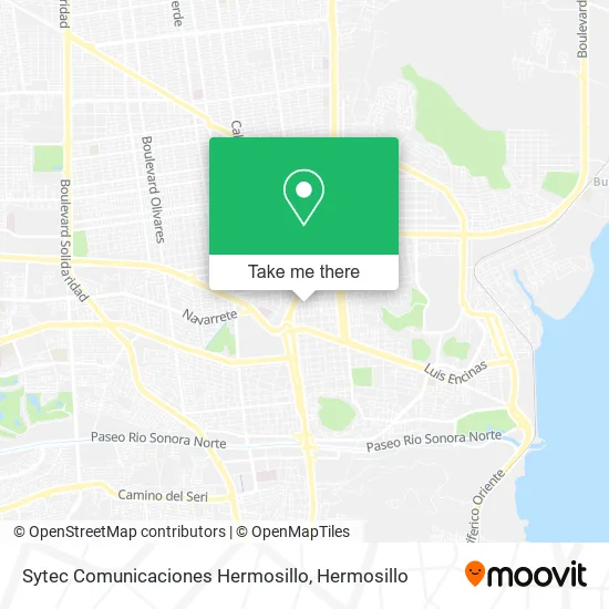 Sytec Comunicaciones Hermosillo map