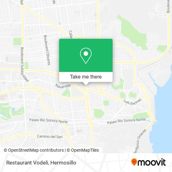 Restaurant Vodeli map