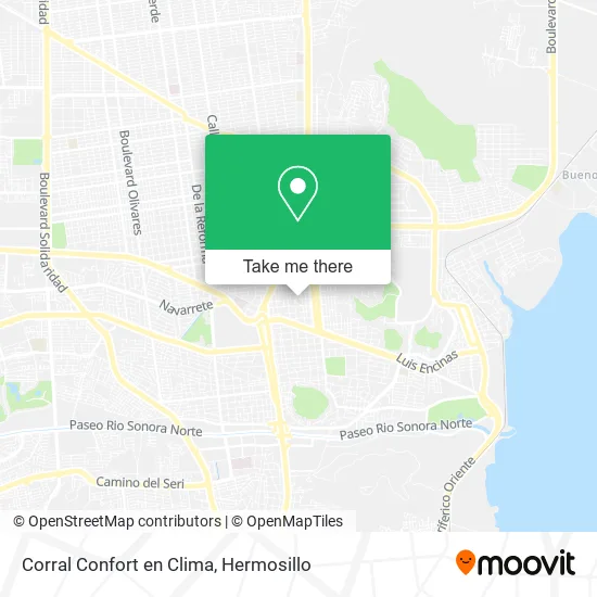 Corral Confort en Clima map