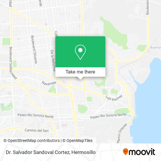 Dr. Salvador Sandoval Cortez map