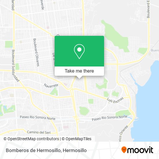 Mapa de Bomberos de Hermosillo