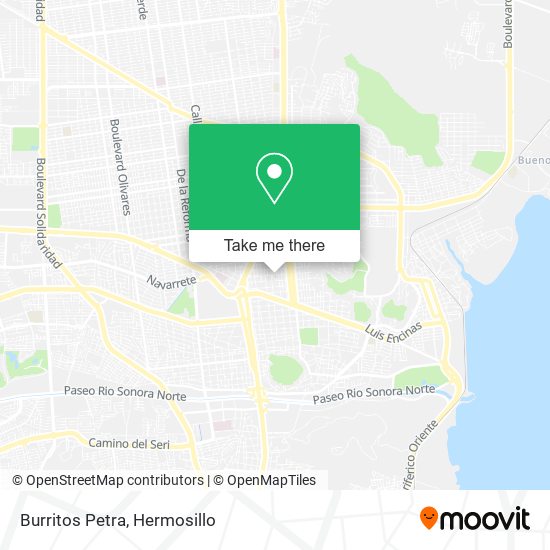 Mapa de Burritos Petra