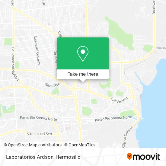 Laboratorios Ardson map