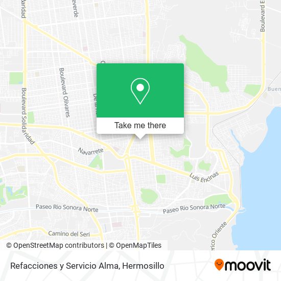 Refacciones y Servicio Alma map