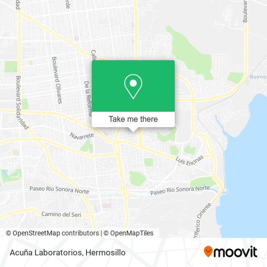 Acuña Laboratorios map