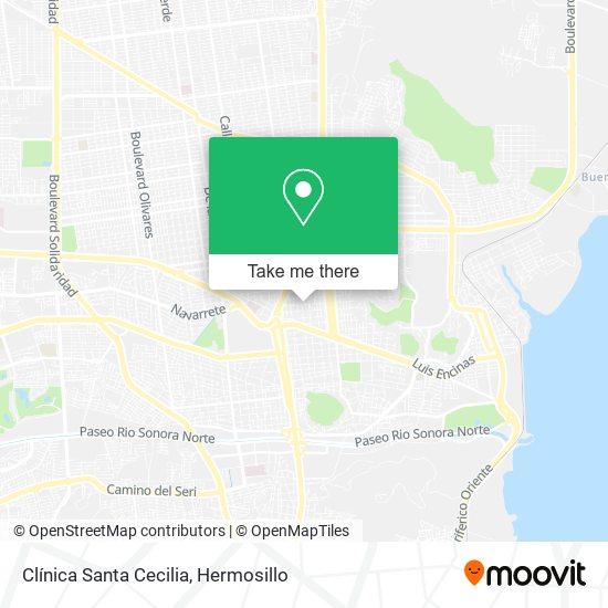 Mapa de Clínica Santa Cecilia