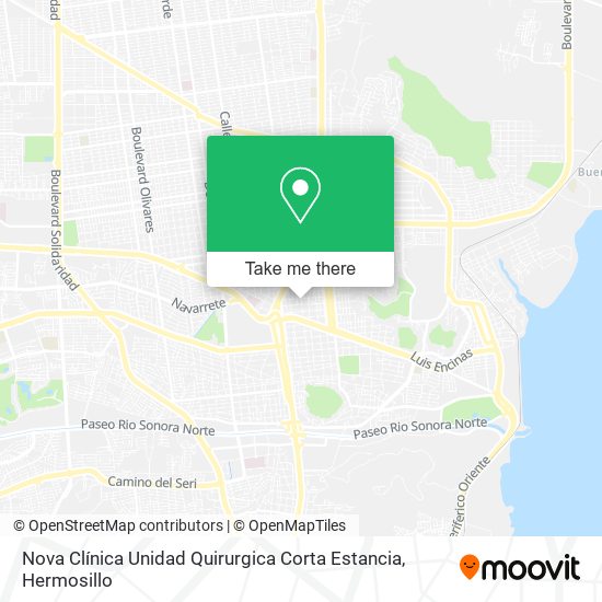 Nova Clínica Unidad Quirurgica Corta Estancia map