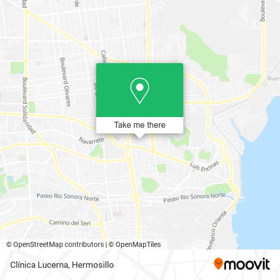 Mapa de Clínica Lucerna