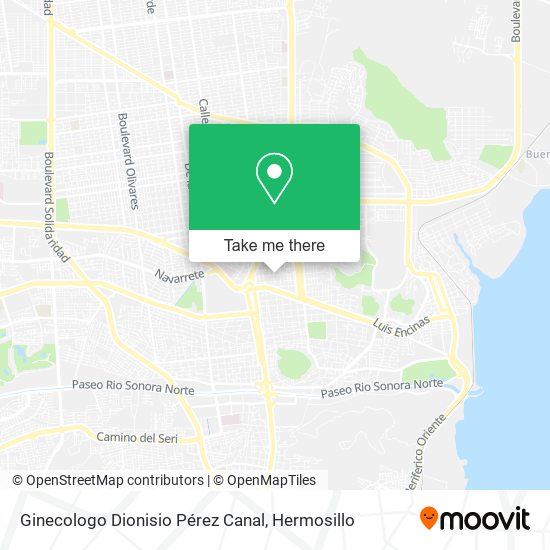 Ginecologo Dionisio Pérez Canal map