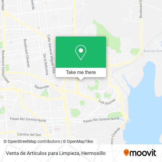 Mapa de Venta de Artículos para Limpieza