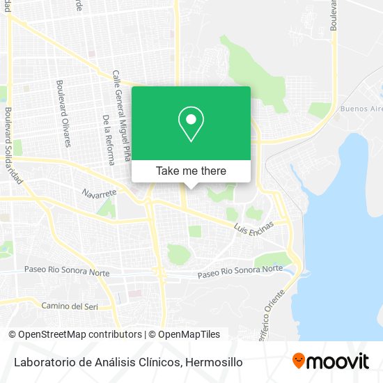 Laboratorio de Análisis Clínicos map