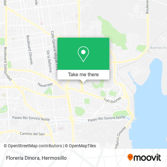 Florería Dinora map