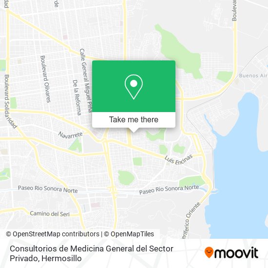 Consultorios de Medicina General del Sector Privado map
