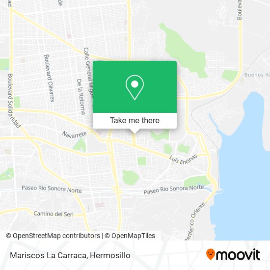 Mariscos La Carraca map