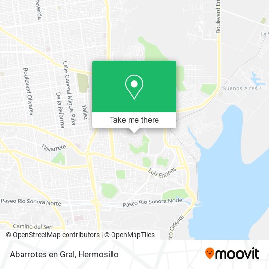 Mapa de Abarrotes en Gral