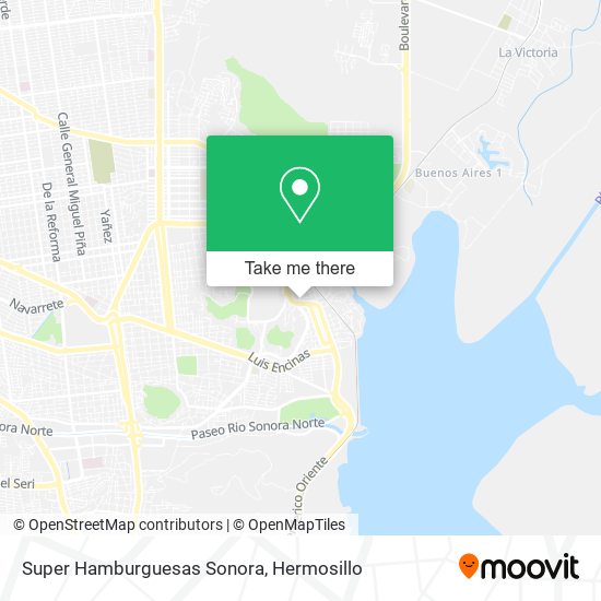 Super Hamburguesas Sonora map