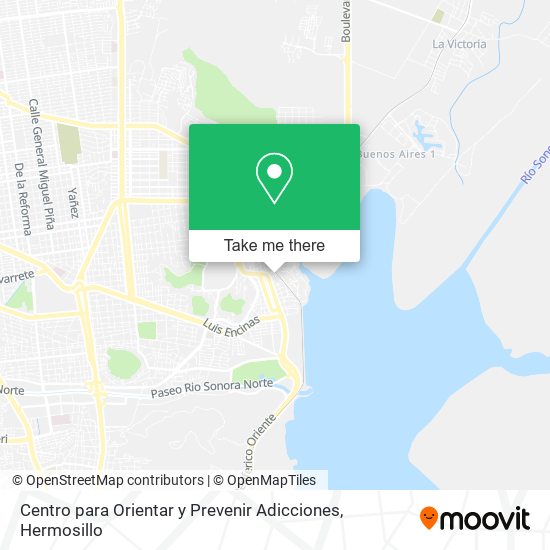 Centro para Orientar y Prevenir Adicciones map