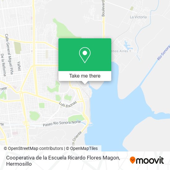 Mapa de Cooperativa de la Escuela Ricardo Flores Magon