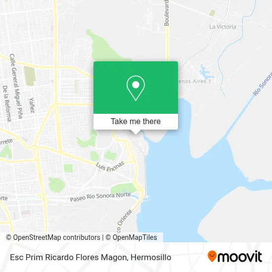 Esc Prim Ricardo Flores Magon map