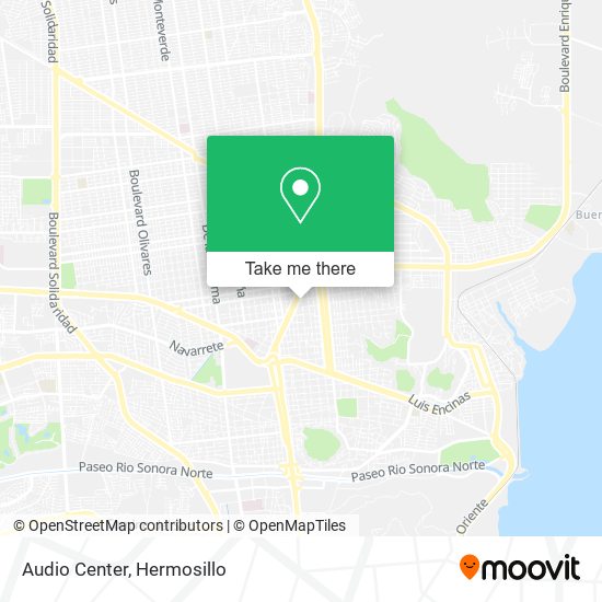 Mapa de Audio Center