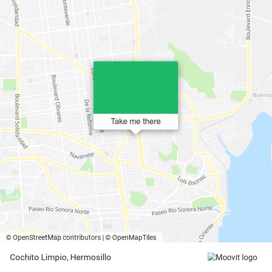 Mapa de Cochito Limpio