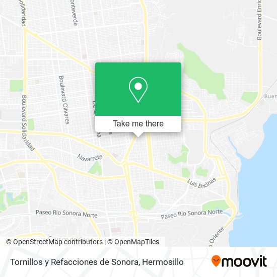 Tornillos y Refacciones de Sonora map