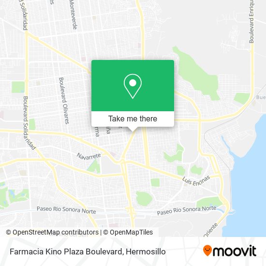 Mapa de Farmacia Kino Plaza Boulevard