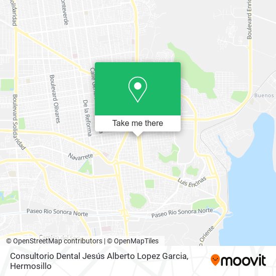 Mapa de Consultorio Dental Jesús Alberto Lopez Garcia