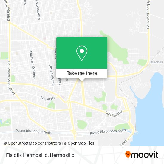 Fisiofix Hermosillo map