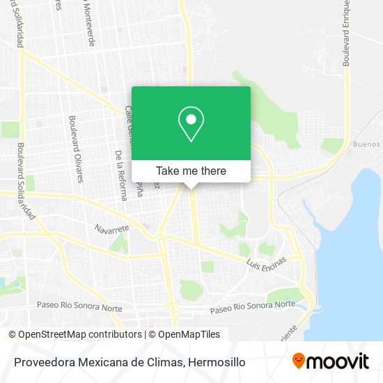 Proveedora Mexicana de Climas map