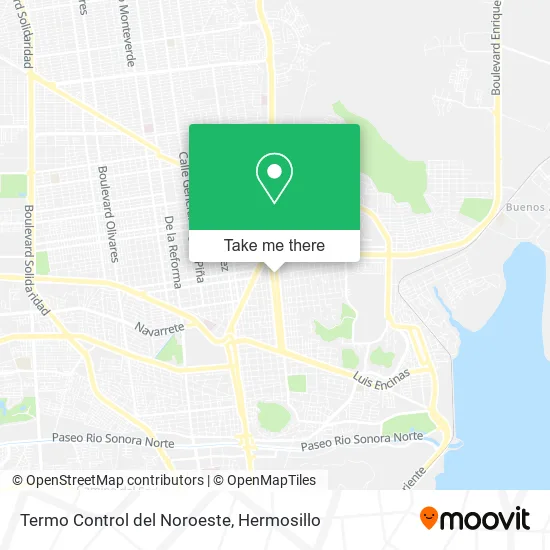 Termo Control del Noroeste map