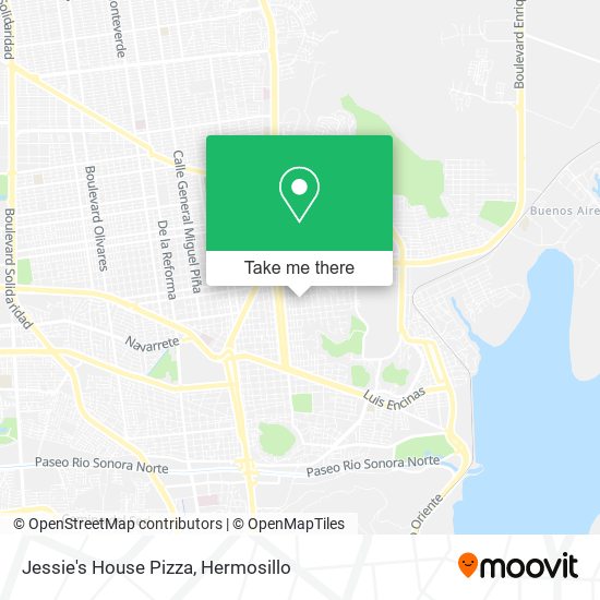 Jessie's House Pizza map