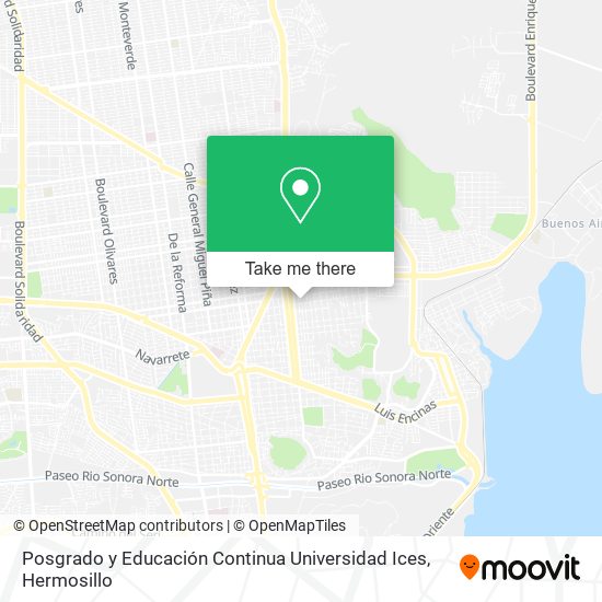 Posgrado y Educación Continua Universidad Ices map