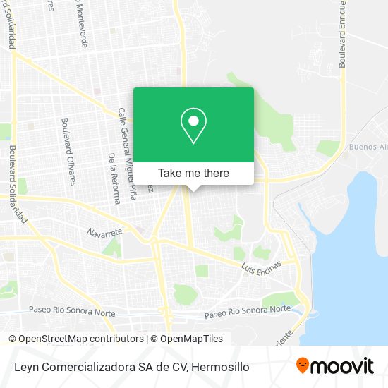 Leyn Comercializadora SA de CV map
